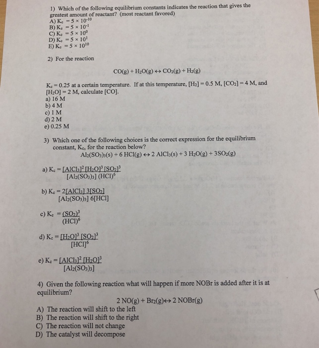 solved-1-which-of-the-following-equilibrium-constants-chegg