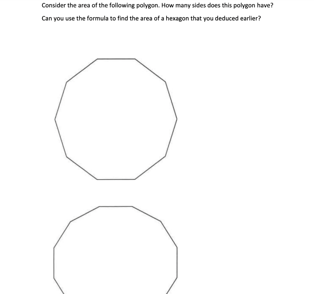 how to find the area of a regular polygon hexagon
