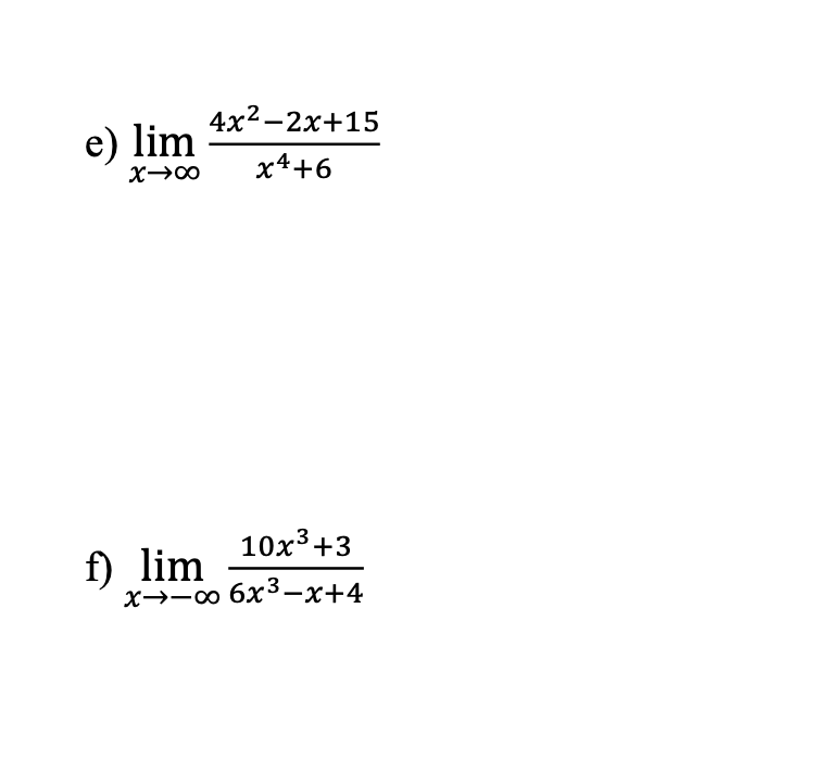 solved-limx-x4-64x2-2x-15-limx-6x3-x-410x3-3-chegg