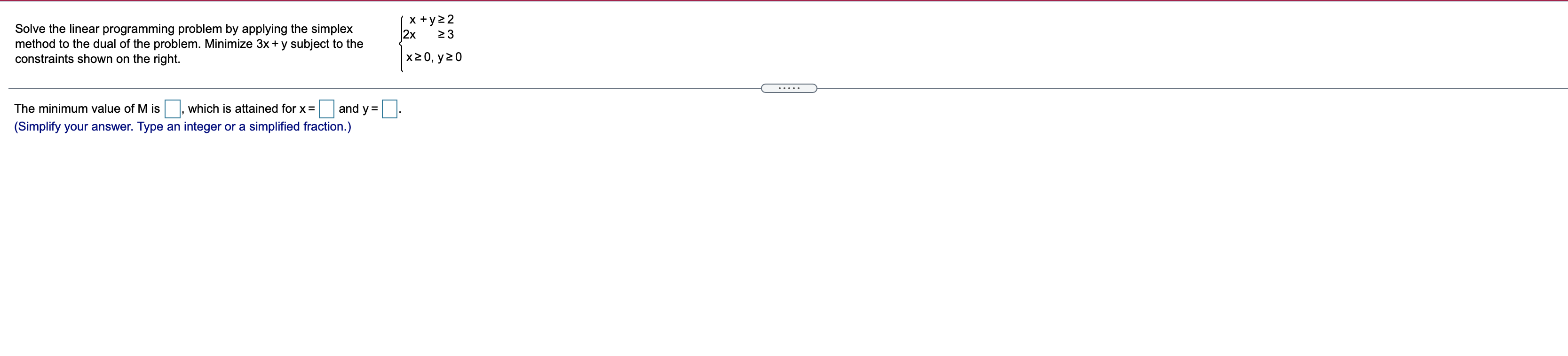 Solved x + y22 2x 23 Solve the linear programming problem by | Chegg.com