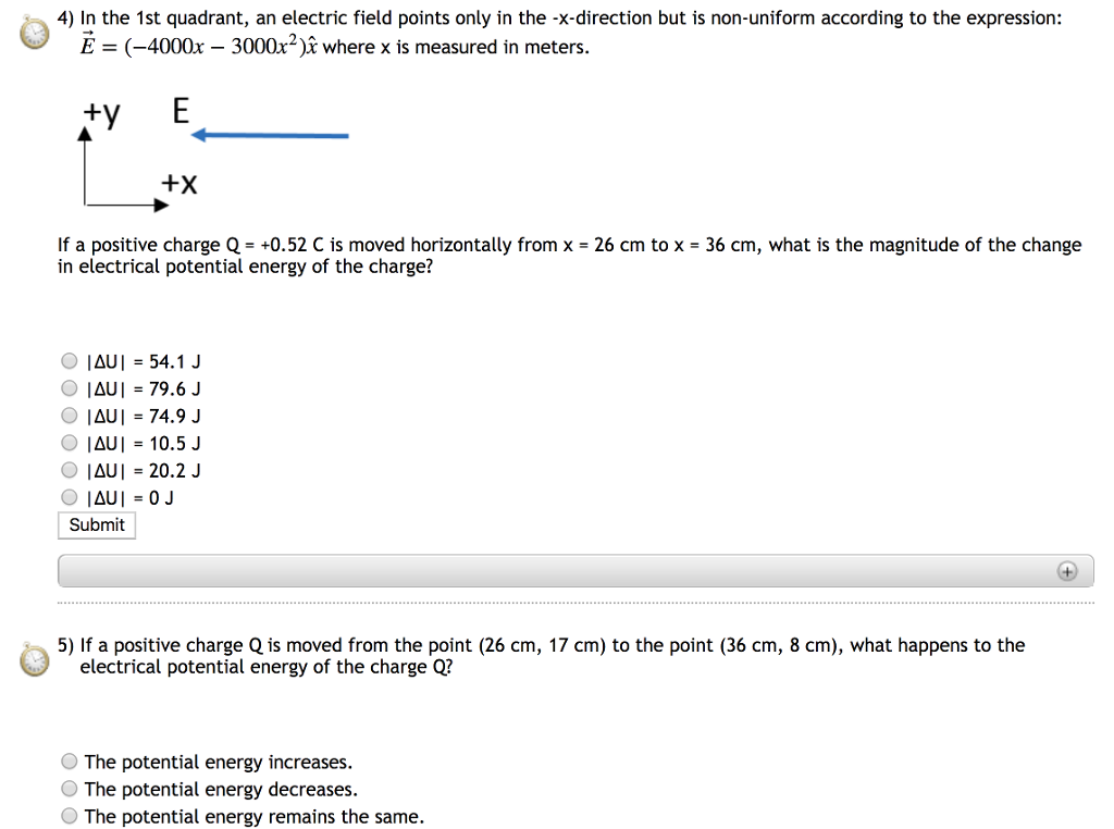 Solved A uniform electric field E 400 N/C (created by | Chegg.com