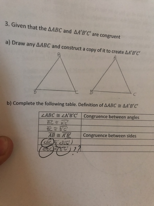 Solved Given that the delta ABC and delta A'B'C' are | Chegg.com