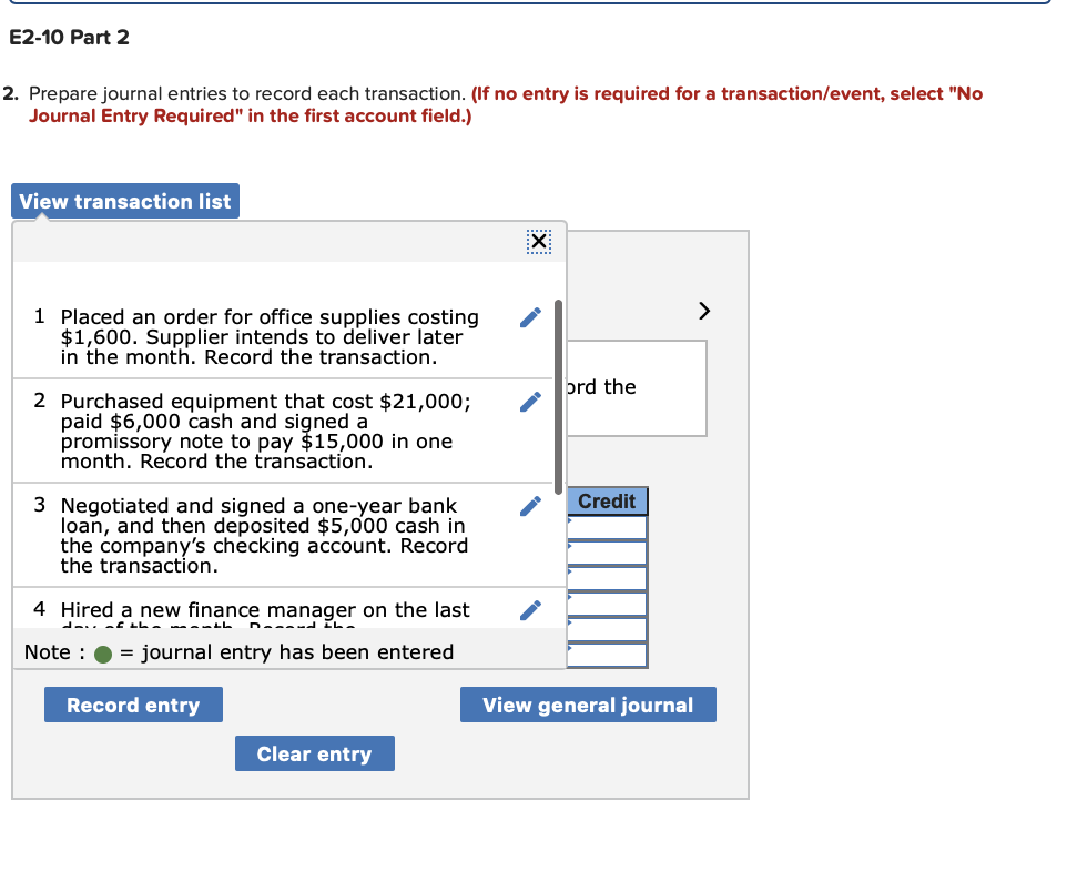 Solved Required information E2-10 Analyzing Accounting | Chegg.com
