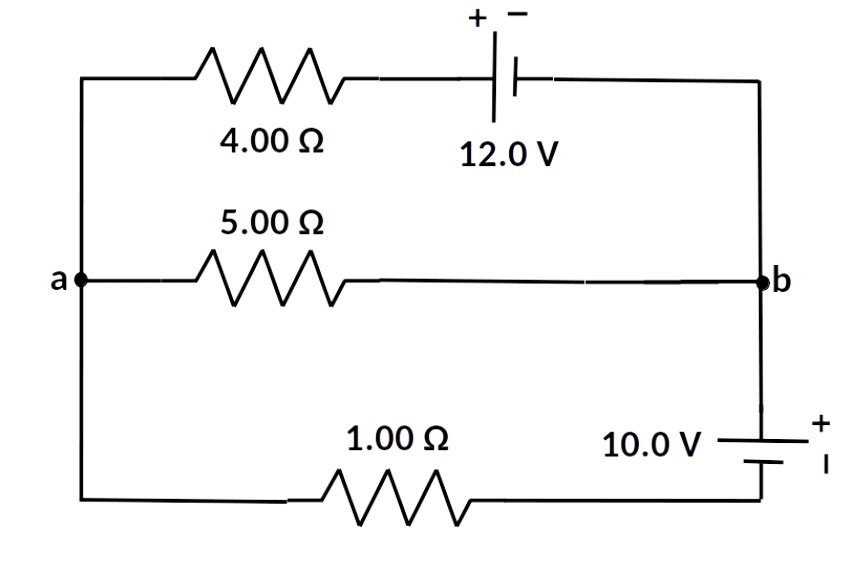 Solved A DC circuit is pictured. a. Find the current in | Chegg.com