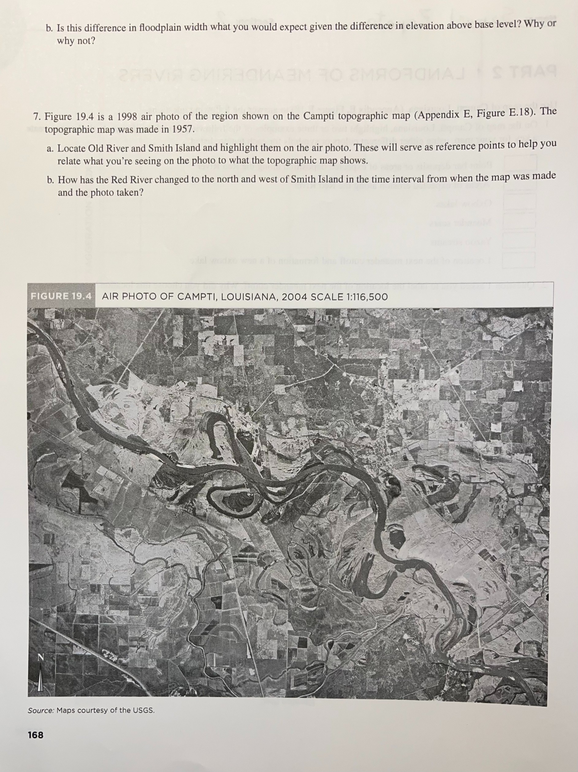 Use the map of Campti, Louisiana, (Appendix E, Figure