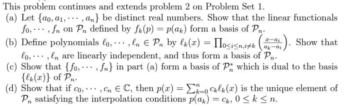 Solved This problem continues and extends problem 2 on | Chegg.com