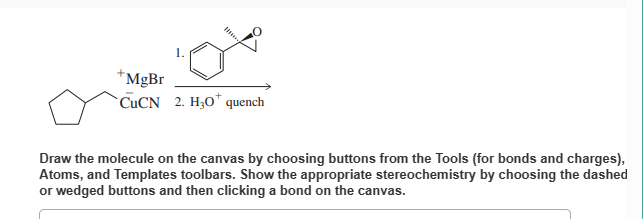 Solved Draw the molecule on the canvas by choosing buttons | Chegg.com