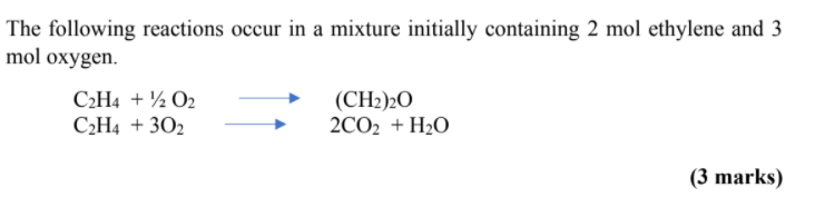 Solved The following reactions occur in a mixture initially