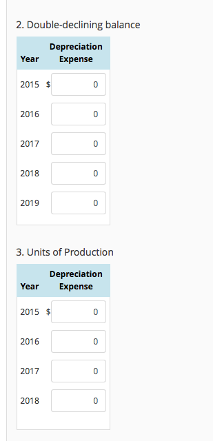 Solved 2. Double-declining balance Depreciation Year | Chegg.com