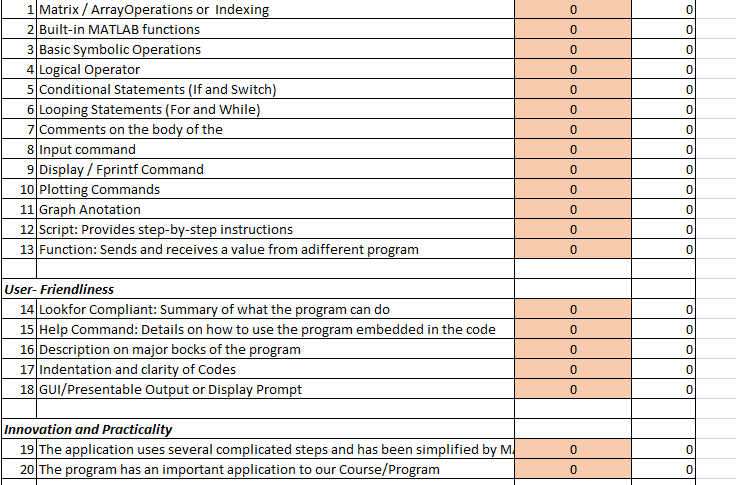 Make a program using Matlab Application only The | Chegg.com