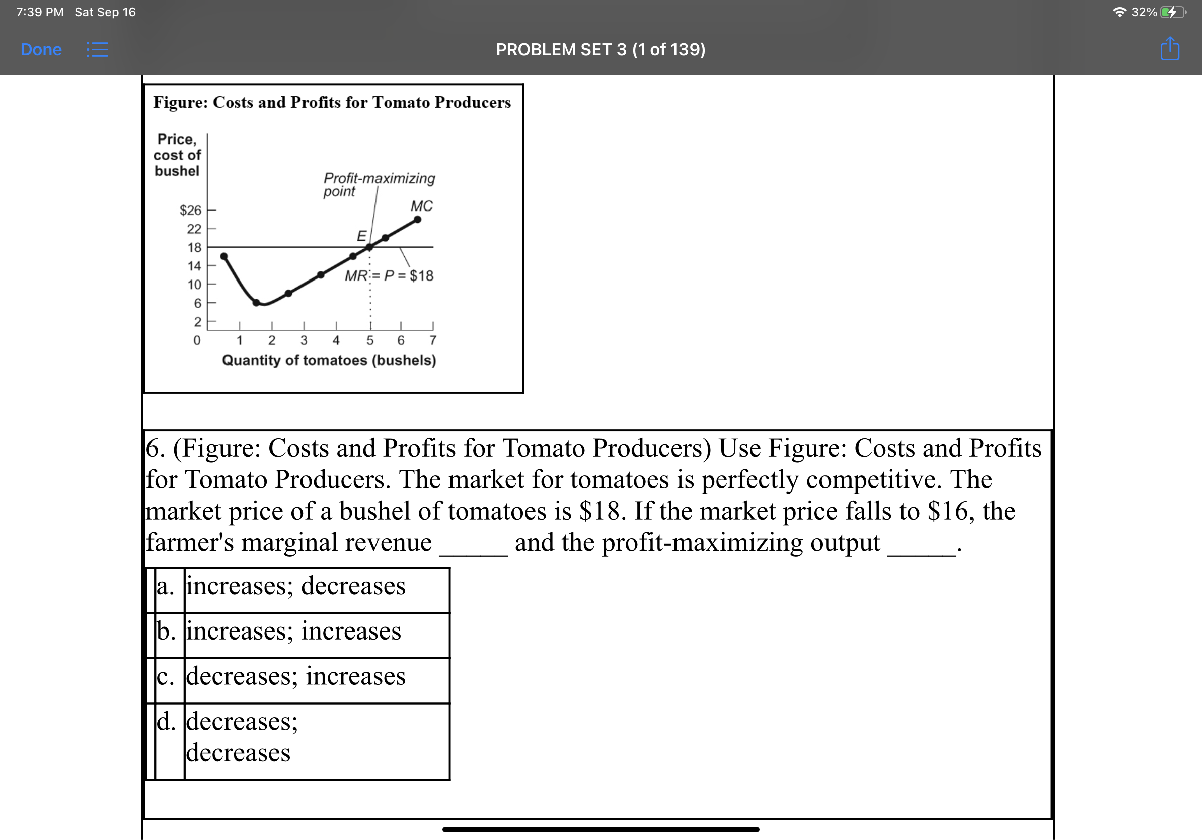 [Solved] 6. (Figure Costs and Profits for Tomato Producers