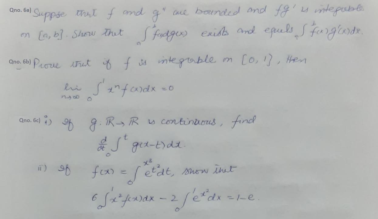 Solved Course name: Introduction to Analysis II Please | Chegg.com