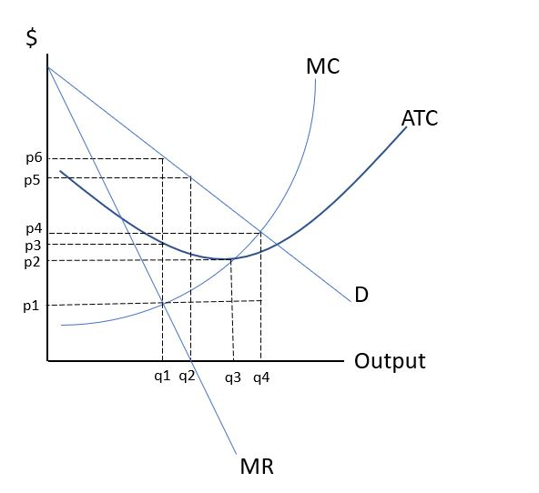 Solved The figure below depicts a monopoly firm and their | Chegg.com