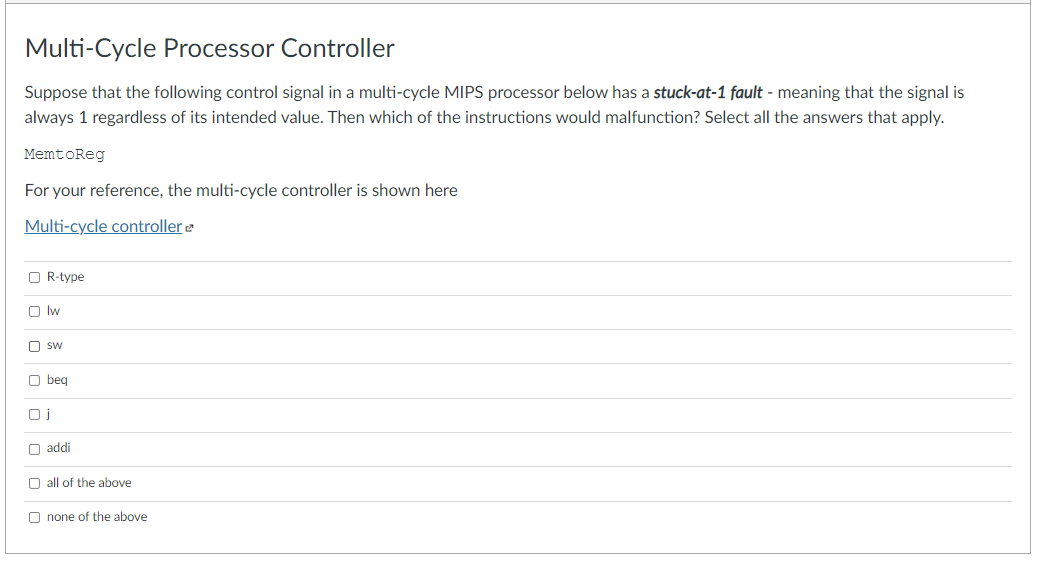 Solved Multi-Cycle Processor Controller Suppose that the | Chegg.com