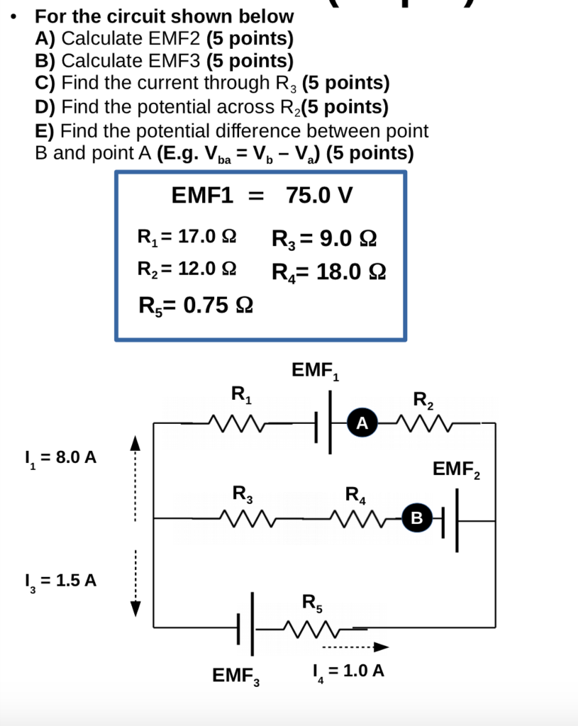 How To Find Emf In A Circuit
