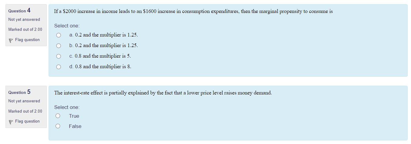 Solved Question 4 If a $2000 increase in income leads to an | Chegg.com