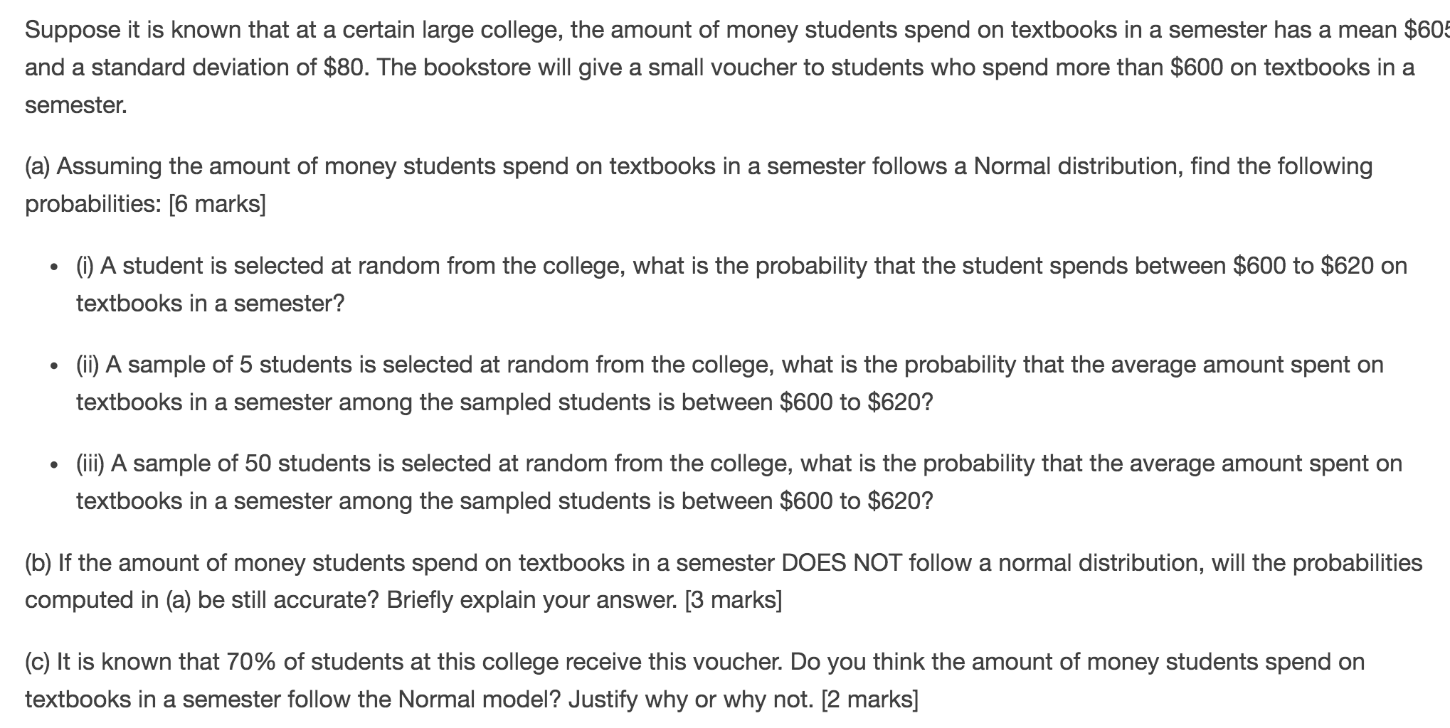 Solved Suppose it is known that at a certain large college, | Chegg.com