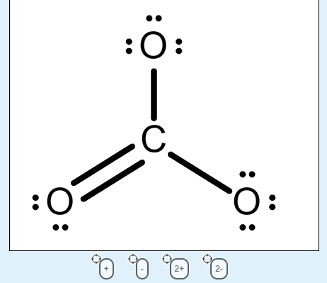 Solved In the following Lewis structure of [CO3]2-, every | Chegg.com