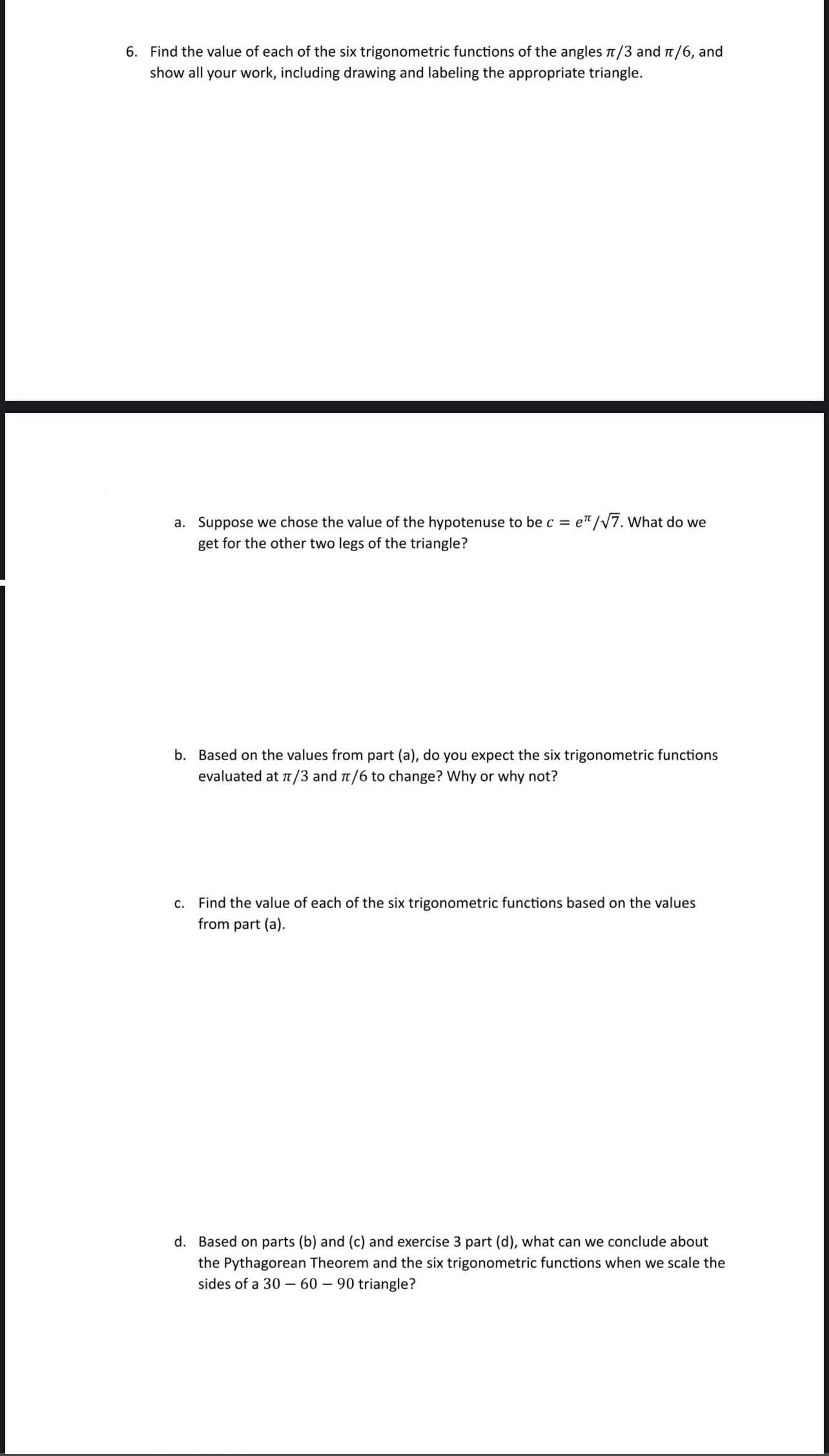 Solved Find the value of each of the six trigonometric | Chegg.com