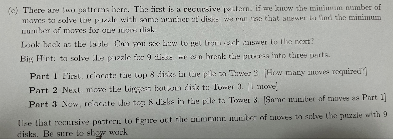 Solved (c) There are two patterns here. The first is a | Chegg.com