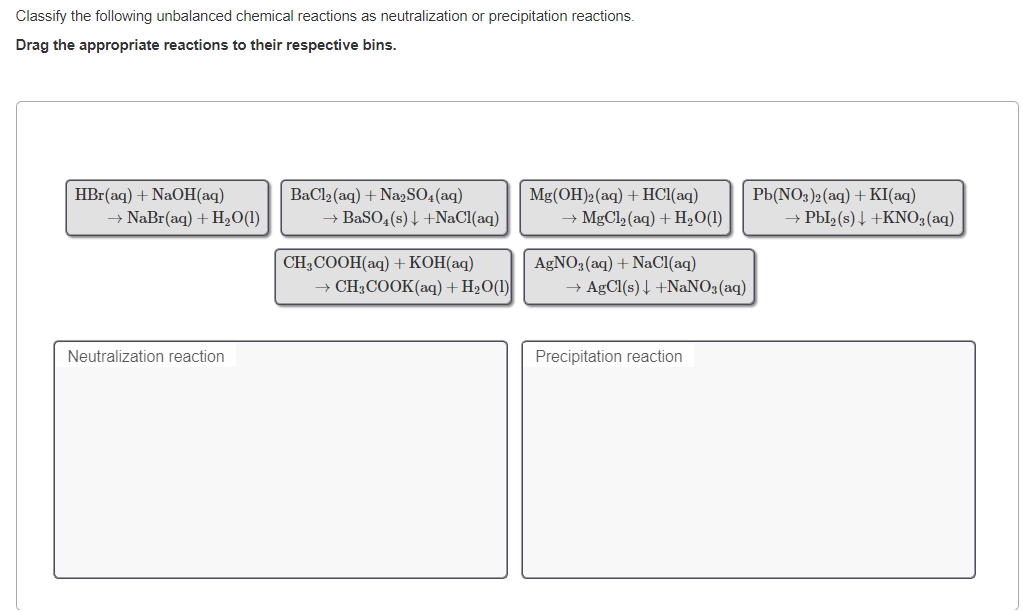 Solved A double replacement reaction is a chemical reaction | Chegg.com