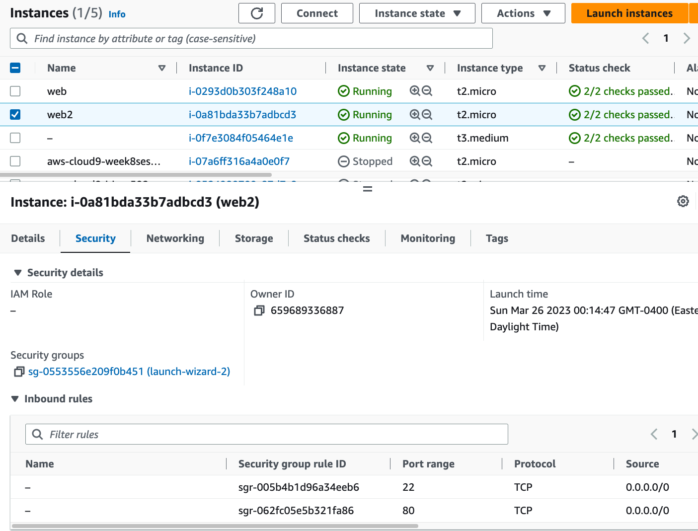 Solved Lab 4: Implement Webserver Hosted On Amazon EC2 And | Chegg.com