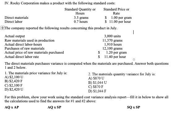 solved-iv-rocky-corporation-makes-a-product-with-the-chegg