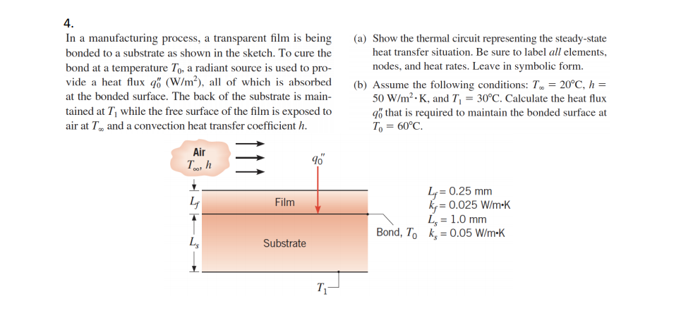 Solved 4. In a manufacturing process, a transparent film is | Chegg.com