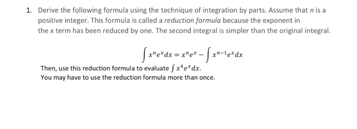 Solved Derive the following formula using the technique of | Chegg.com