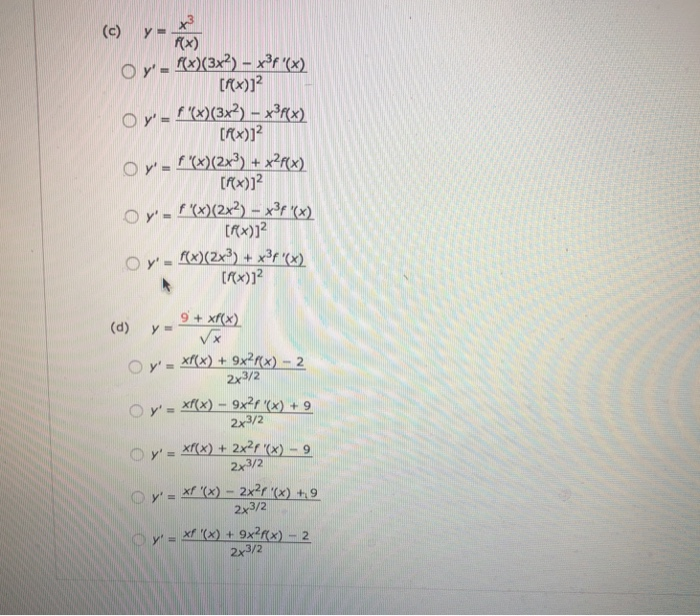 Solved If F Is A Differentiable Function Find An Expression