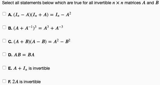 Solved If A and B are 2 x 9 matrices, and C is a 7 x 2 | Chegg.com