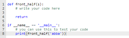 Solved Write a function that takes a single string input | Chegg.com