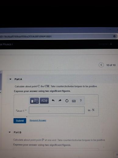 Solved PHYS 2110-03 General Physics Course Home KHW10 | Chegg.com