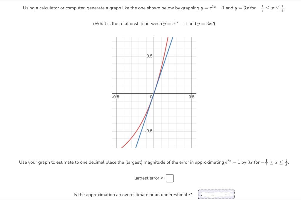 Solved Using a calculator or computer, generate a graph like | Chegg.com