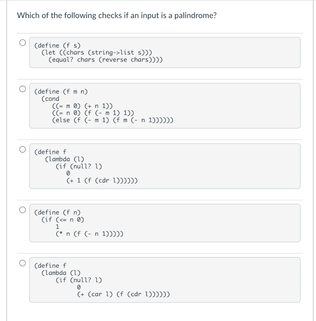 What does this code snippet return? error '() ' (c d