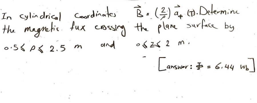 Solved In Cylindrical Coordinates B=(ρ2)aϕ(T). Determine The | Chegg.com