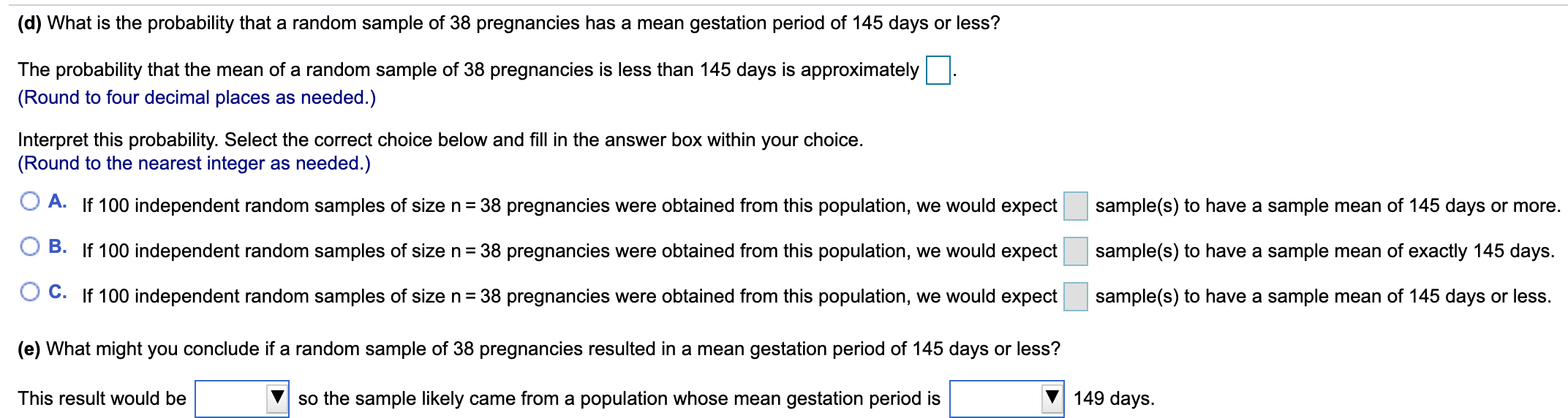 Solved Suppose The Lengths Of The Pregnancies Of A Certai Chegg Com