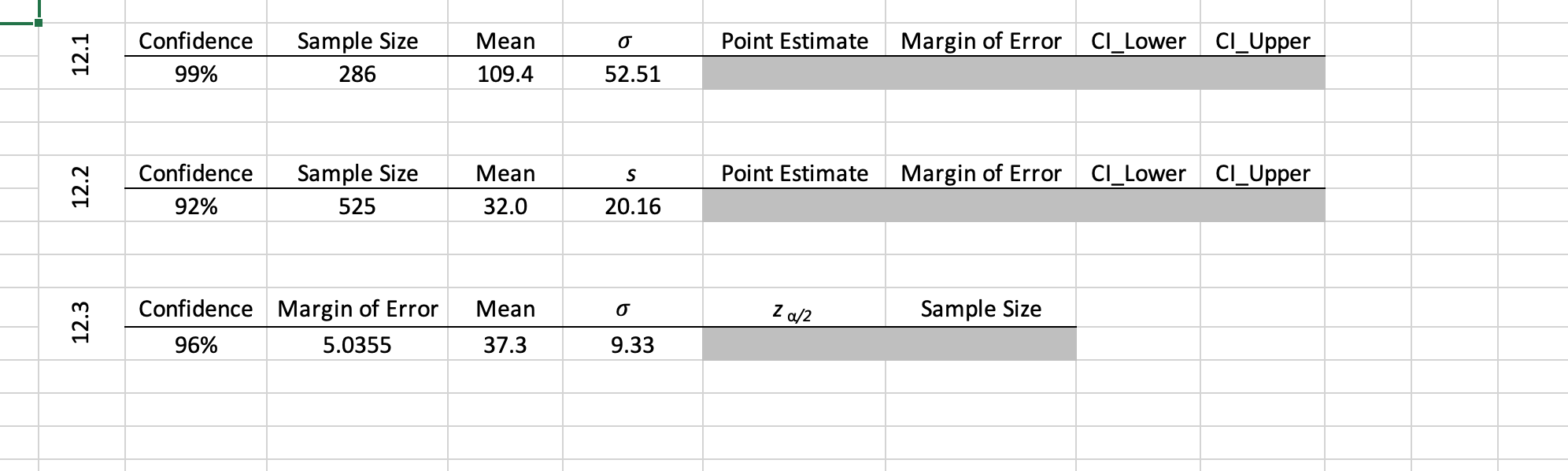 Solved Module 12 Data on the "Module 12" worksheet contains | Chegg.com