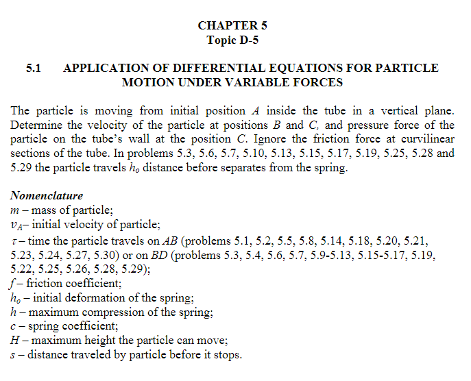 Solved CHAPTER 5 Topic D-5 5.1 APPLICATION OF DIFFERENTIAL | Chegg.com