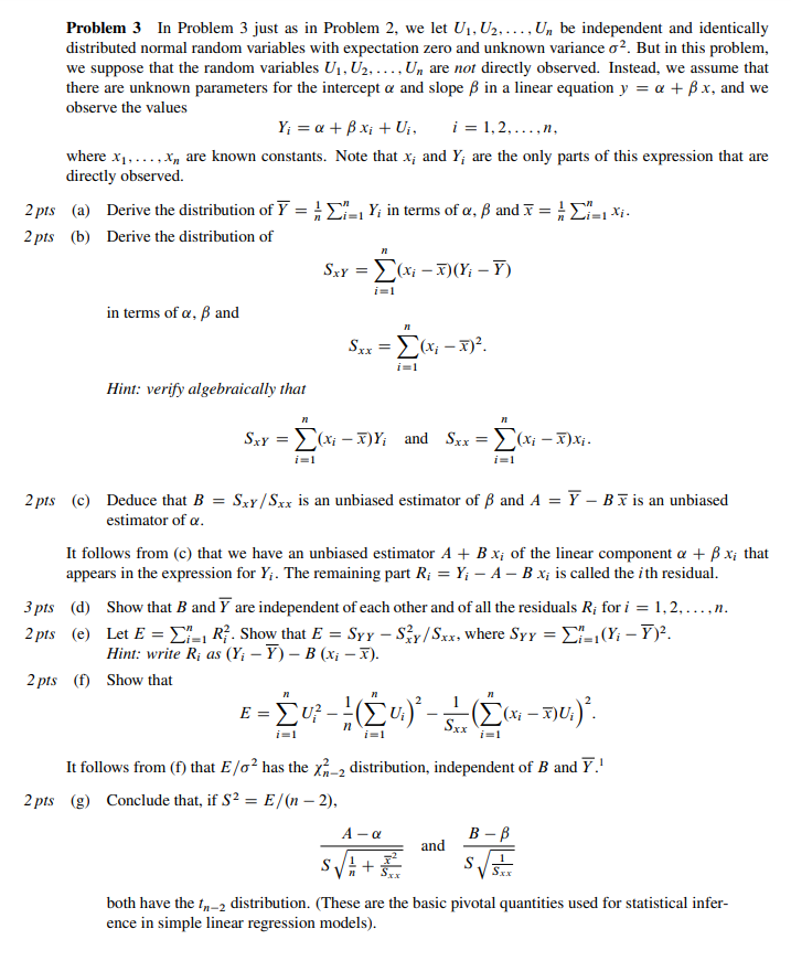 Solved Problem 3 In Problem 3 just as in Problem 2, we let | Chegg.com