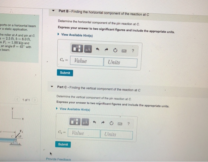 Solved Part A- Finding the vertical component of the | Chegg.com