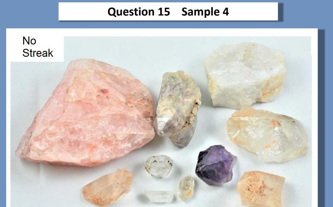 Solved Sample Luster Hardness Cleavage Streak Color and | Chegg.com