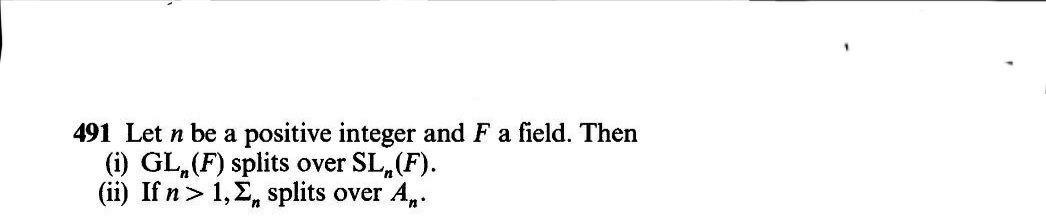 Solved 491 Let n be a positive integer and F a field. Then | Chegg.com