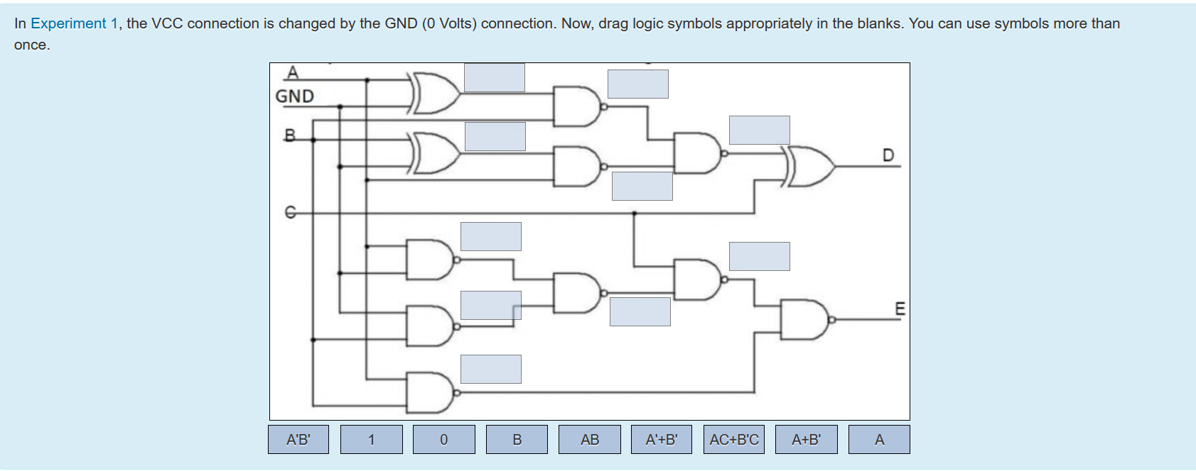 Solved Experiment 1: Combinational Logic Circuit Design | Chegg.com