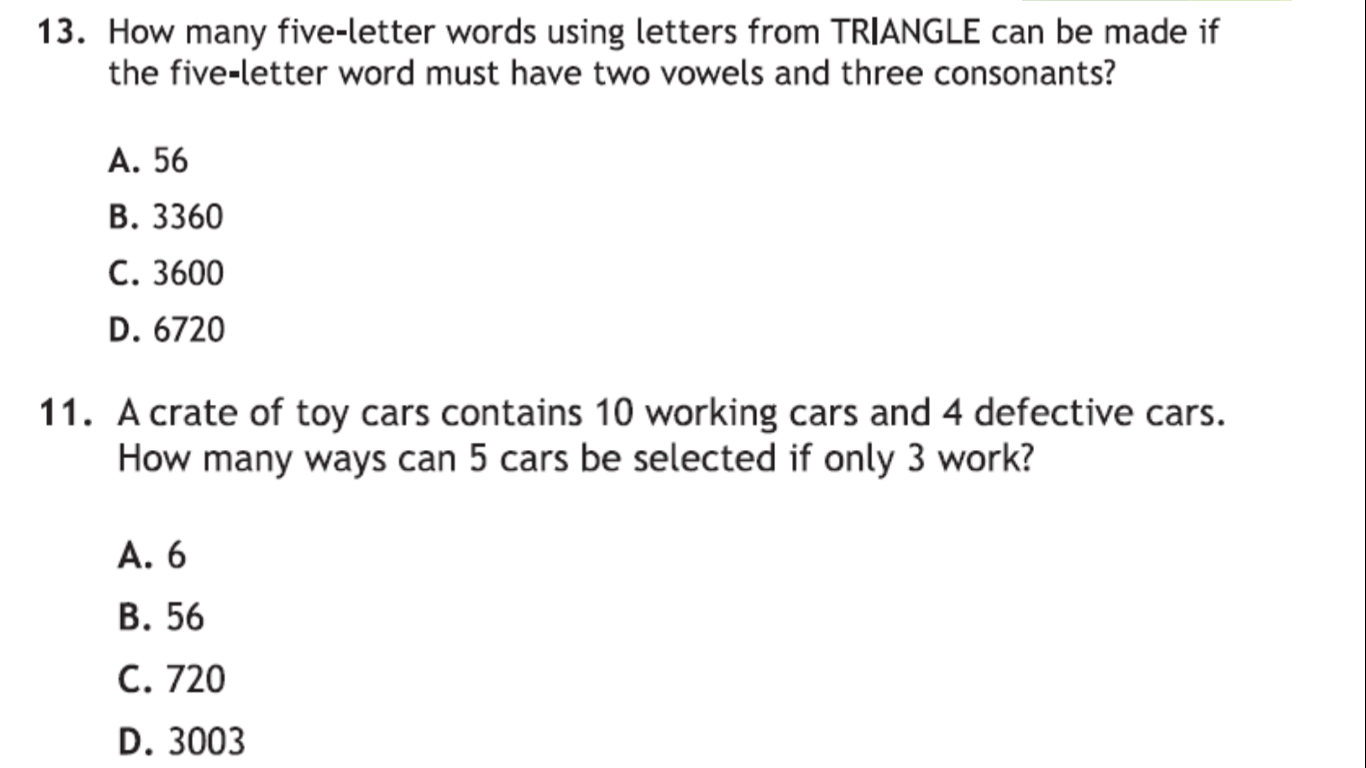 Solved 13 How Many Five Letter Words Using Letters From Chegg Com