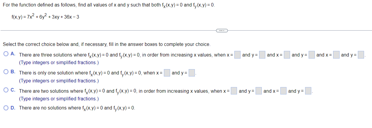 Solved Choose the correct graph below. A. D. Choose the | Chegg.com