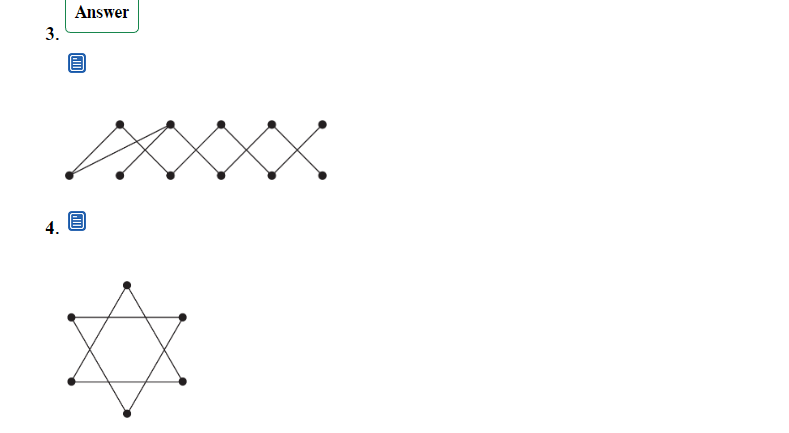 Solved Answer 3. 4. How many connected components does each | Chegg.com