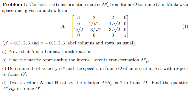 Solved Assume C G 1 A Problem 1 Consider The Transf Chegg Com