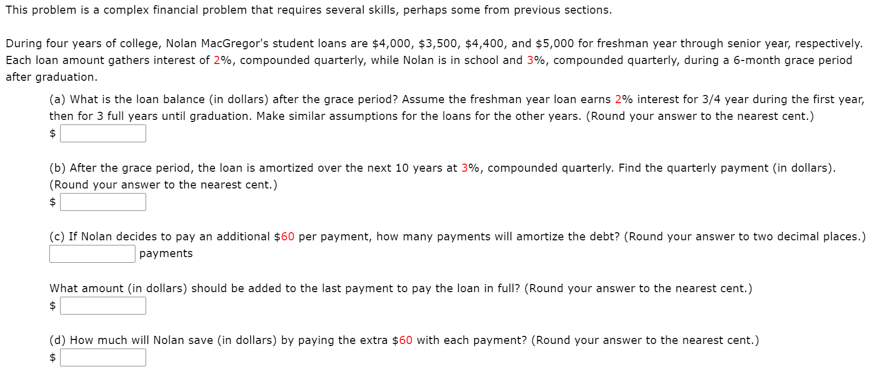 This problem is a complex financial problem that | Chegg.com
