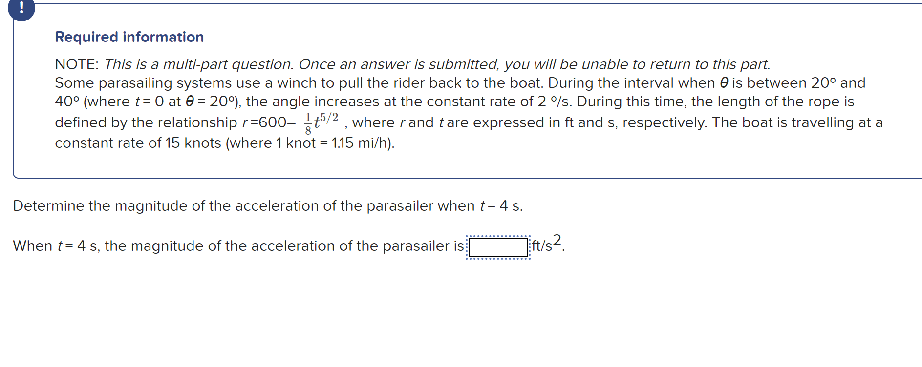 Solved Required information NOTE: This is a multi-part | Chegg.com
